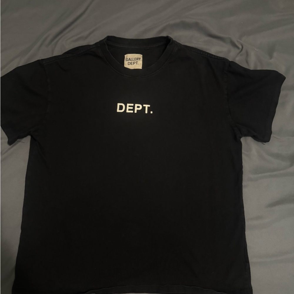 Gallery Dept Black Tee with White Print